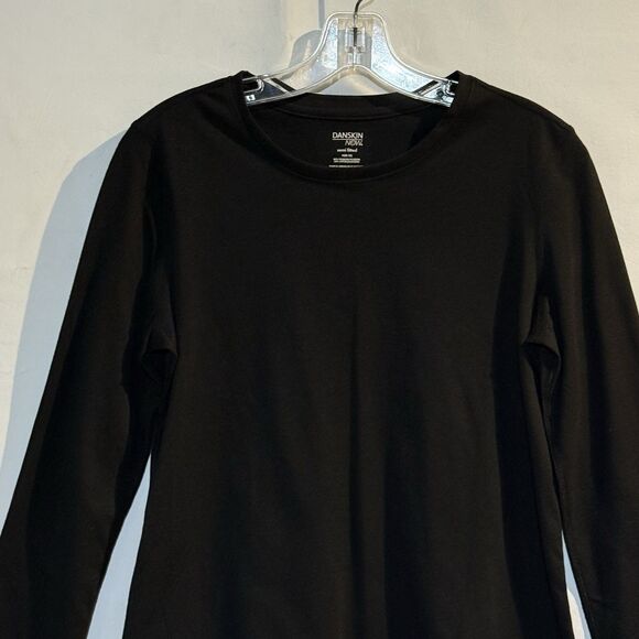 Danskin Women’s M (8-10) Long Sleeve Black Pullover Semi Fitted Athletic Top - Picture 4 of 12